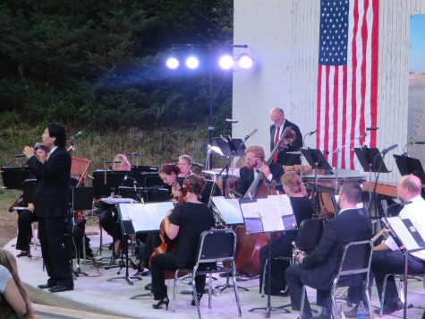 CCB MEDIA PHOTO: The Cape Symphony performs at the Salt Pond Visitor Center in Eastham to celebrate the 100th anniversary of the National Park Service Thursday