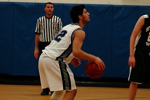Cape Cod Academy senior Johnny Hateem poured in a game-high 24 points in the Seahawks' 58-49 win over Sturgis West Monday night in Osterville. Sean Walsh/CCBM Sports