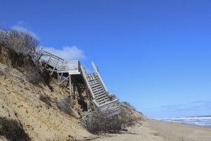 KA_Eastham_Nauset Light Stair Damage_Below_Beach Level_Sun_Coast Guard Beach_021916_022
