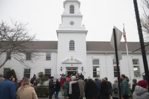 Marchers head to the Federated Church in Hyannis for the annual Martin Luther King Jr. memorial service.