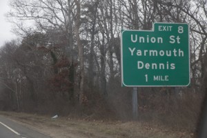 KA_Exit 8 Union st yarmouth dennis_Road Traffic Signs_Highway_Route 6_Exit_Winter_Cloudy_020316_007