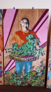 CCB MEDIA PHOTO Farmer Tim Friary of Cape Cod Organic Farm, is the subject of artist Kate DeCiccio's third portrait.