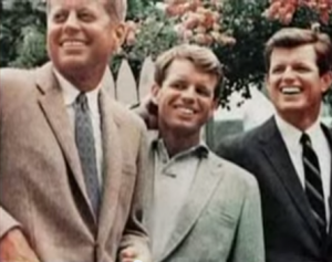 COURTESY JOHN F. KENNEDY HYANNIS MUSEUM John F. Kennedy with his brothers, Robert Kennedy and Ted Kennedy.