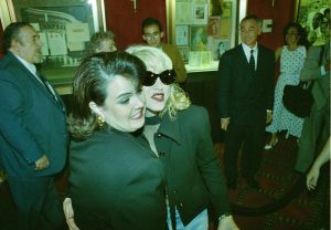 Rosie O'Donnell and Madonna at the premier of "League of Their Own" in 1992