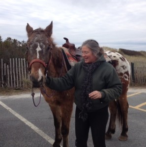 Lynda Roust of Ridge Valley Stables with Acorn