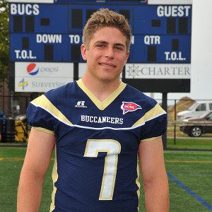 2015 Mass Maritime Football Co-Captain Grady McCarthy MMA Athletics Photo