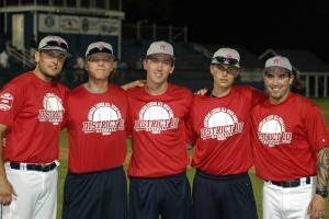 South Orleans native John Mattson (left), seen here last summer with his American Legion all-star players in Rockland, is the new Nauset Regional High School athletic director. Sean Walsh/Capecod.com Sports