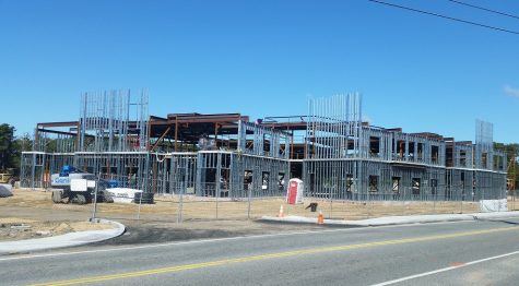 CCB MEDIA PHOTO: Construction is underway in West Yarmouth on a 75-unit assisted living and memory care residence on the campyus of Maplewood at Mayflower Place.