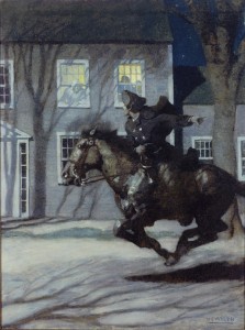 Paul Revere by NC Wyeth, Courtesy of The Hill School, Pottstown, Pennsylvania