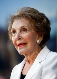 Former U.S. first lady Nancy Reagan dies at the age of 94.