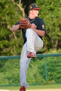 Barnstable Post 206 righty ace Dan Holzman was named the 2014 District 10 Pitcher of the Year by a consensus vote of opposing coaches. Photo courtesy of Jennifer Pasic