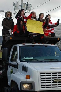 Each class from Barnstable High School will be represented with their own floats in the parade.