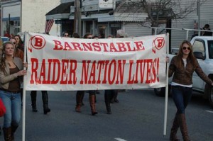 The 70th Annual Barnstable Thanksgiving Football Parade and Pep Rally will be on Wednesday, Nov. 26 at 1:00 pm.