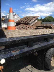 This photo was taken during a traffic stop on Route 3 in Plymouth Thursday, August 14. Courtesy of the Massachusetts State Police.