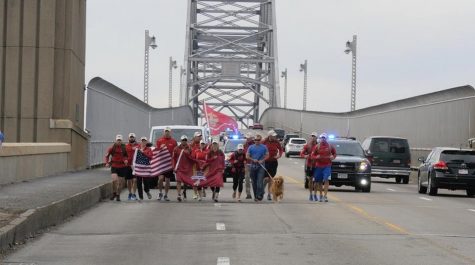CCB MEDIA PHOTO: RUCK participants arrive on Cape Cod after running from New York City