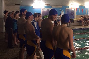 The St. John Paul II boys swim team dropped a pair of races yesterday to Nauset and Martha's Vineyard but the Lady Lions went 1-1. Photo courtesy of Jena Brown
