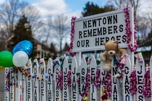 Sandy Hook Elementary School shooting memorial in Newtown, Connecticut