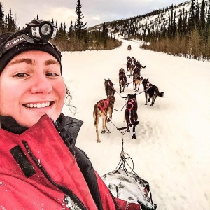 COURTESY OF SARAH STOKEY'S FACEBOOK PAGE Sarah Stokey, a Falmouth native, fulfills a lifelong dream of competing in the Iditarod, a 1,000 mile dog sled race across Alaska.