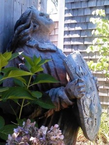 Provincetown police are searching for this figurehead stolen last night. Photo courtesy of the Provincetown Police Department.