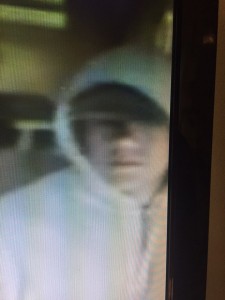 COURTESY OF THE OAK BLUFFS POLICE DEPARTMENT A surveillance photo of the suspect who allegedly broke into the Surfside Motel on Oak Bluffs Avenue last Thursday morning.