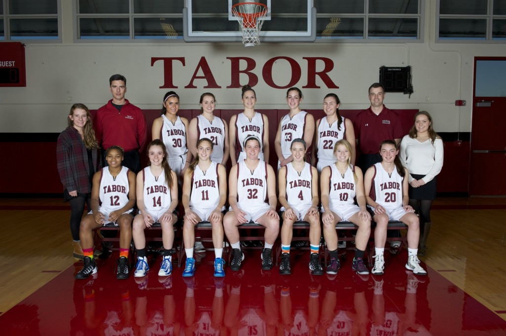 The 2014-15 Tabor Academy Girls Varsity Basketball Team. Molly Bent is wearing # 20. Photo Courtesy of Tabor Academy Athletics