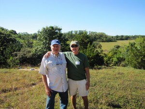 Steve Raphaelson, left, and Bill Allan at the Terrapin Cove celebration.