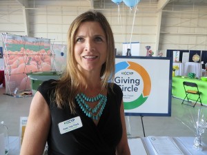 CCB MEDIA PHOTO Cape Cod Young Professionals Executive Director Anne Van Vleck prepares for tonight's Back to Business Bash