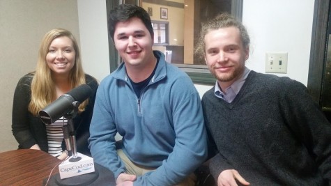 CCB MEDIA PHOTO Jack Giberti, center, and Paxton Reed, right, are among a group of students calling for the cancellation of the Spring Don McLean concert at Barnstable High School.