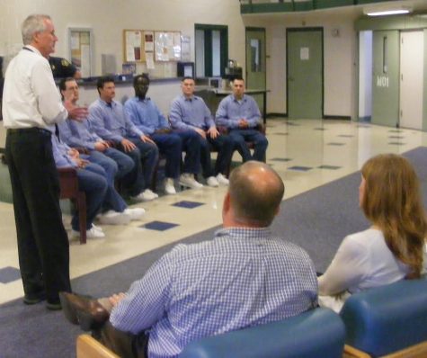 COURTESY OF THE BARNSTABLE COUNTY SHERIFF'S OFFICE: Officials from Knox County, Tennessee visited the Barnstable County Correctional Facility last week to learn about its Vivitrol program.