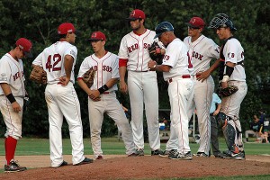 The Y-D Red Sox stayed alive last night at Merrill "Red" Wilson Field with a 2-1 win over the Orleans Firebirds in 13 innings. Sean Walsh/Capecod.com Sports