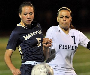 Massachusetts Maritime's Aoife Callinan, a Falmouth High School grad, was named one of the Buccaneers' women's soccer captains for this fall. She is a junior. MMA Athletics Photo