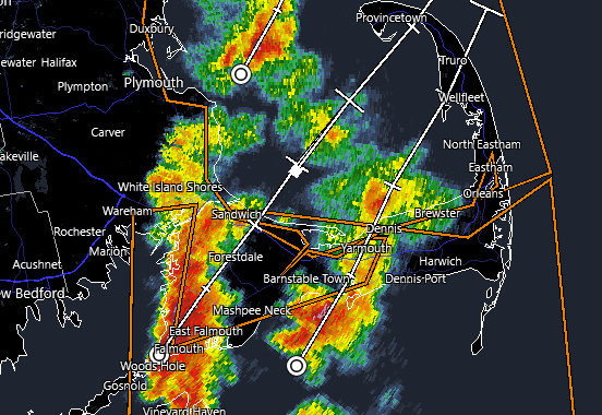 Strong thunderstorms cause some problems on Cape Cod
