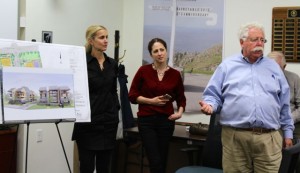 CCB MEDIA PHOTO Developer Stuart Bornstein presents his plans for a 33-unit condominium development at the Dockside restaurant property on School Street on Hyannis Harbor to the Hyannis Main Street Waterfront Historic District Commission.