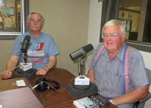 CCB MEDIA PHOTO Jay Stradal, a board member of the Orleans Historical Society, and Dick Ryder, a volunteer with the CG36500, talk about the lifeboat involved in one of the most famous Coast Guard small boat rescues of all time.