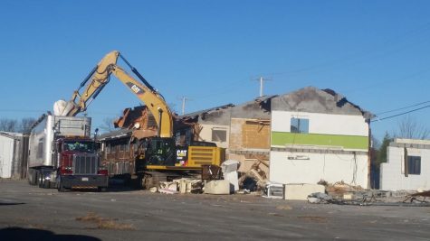 The former Cape Cod Vacation Condos are being torn down this week