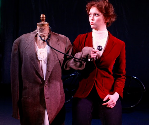Hannah Van Sciver in the play 'Bicycle Face.'