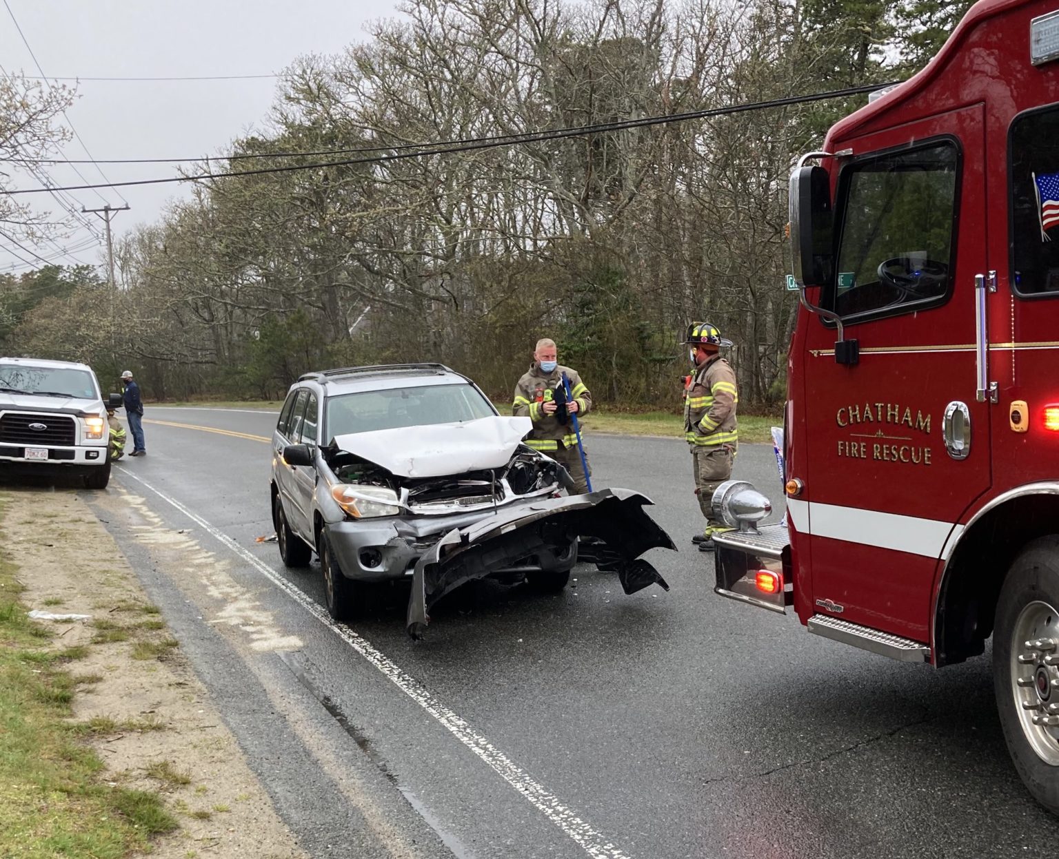 Two evaluated after crash in Chatham