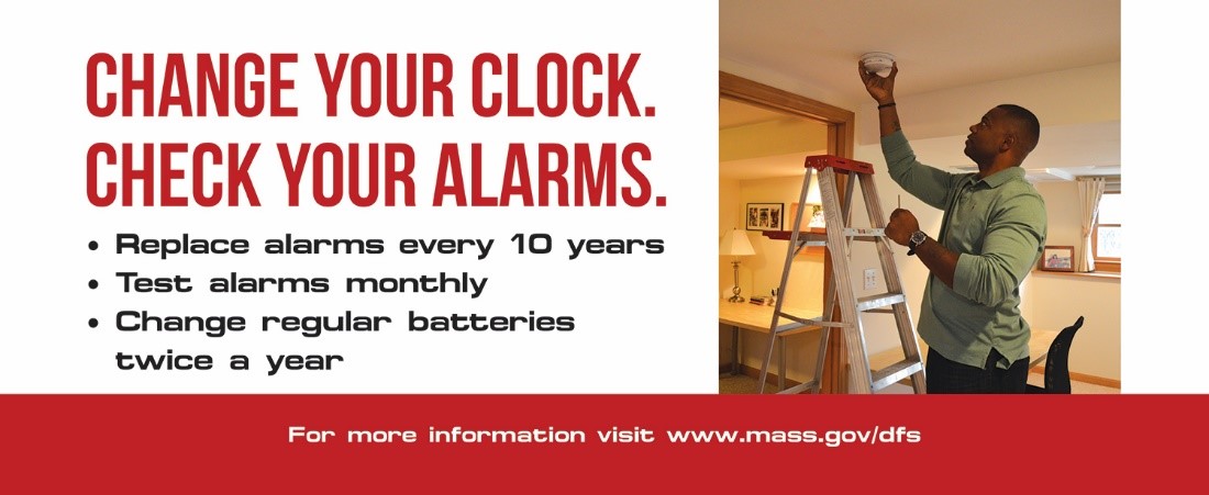Fire Officials Ask People to Change Your Clock, Check Your Alarms This  Weekend - CapeCod.com