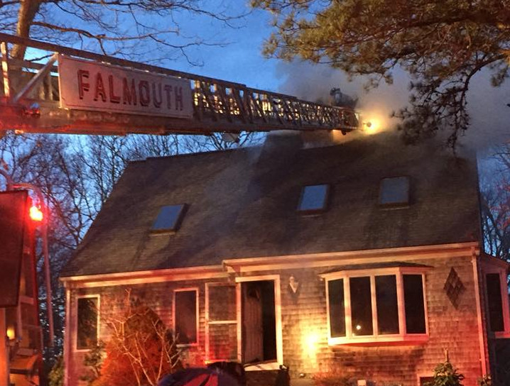 UPDATED House fire in Falmouth