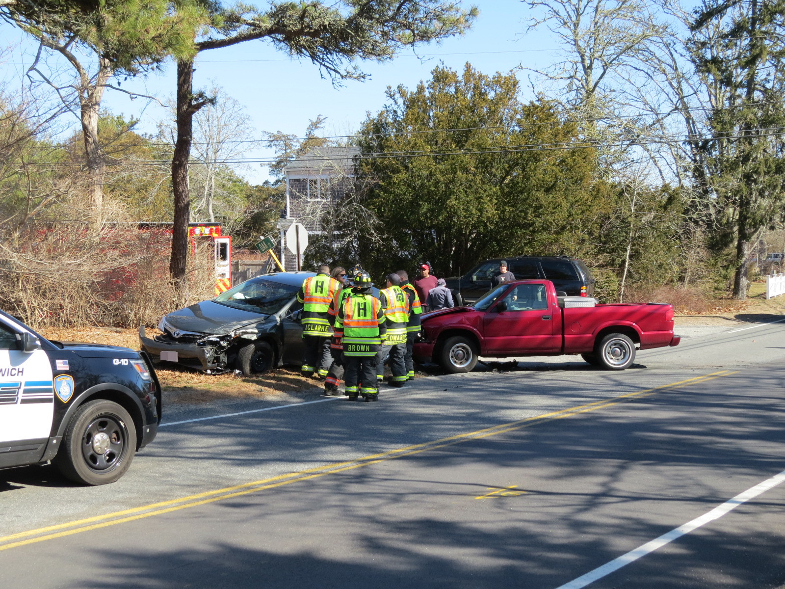 Video report Twovehicle crash slows traffic in Harwich