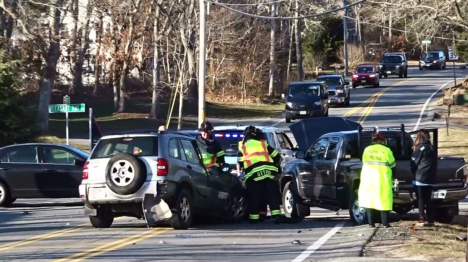 Video report Threevehicle crash injures one in Harwich