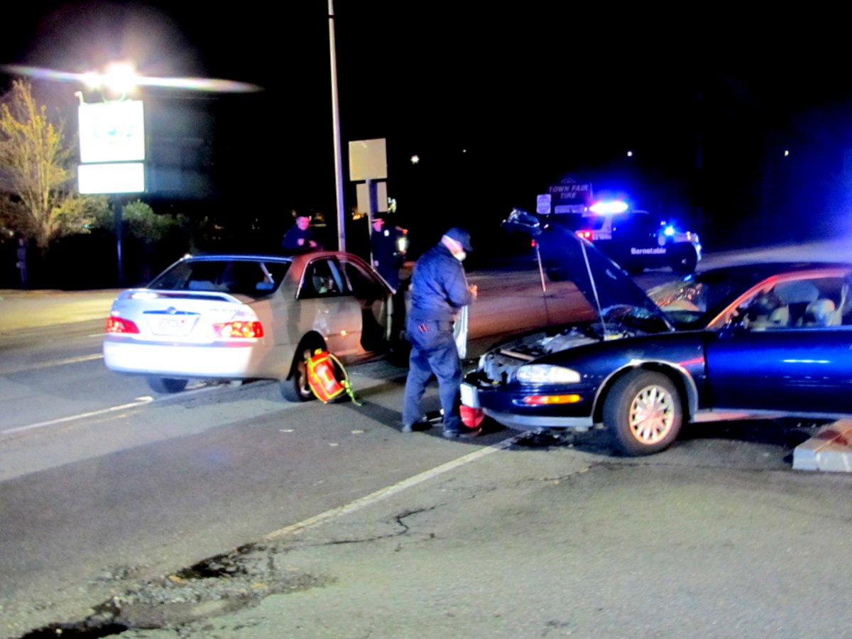 Two injured in Hyannis crash