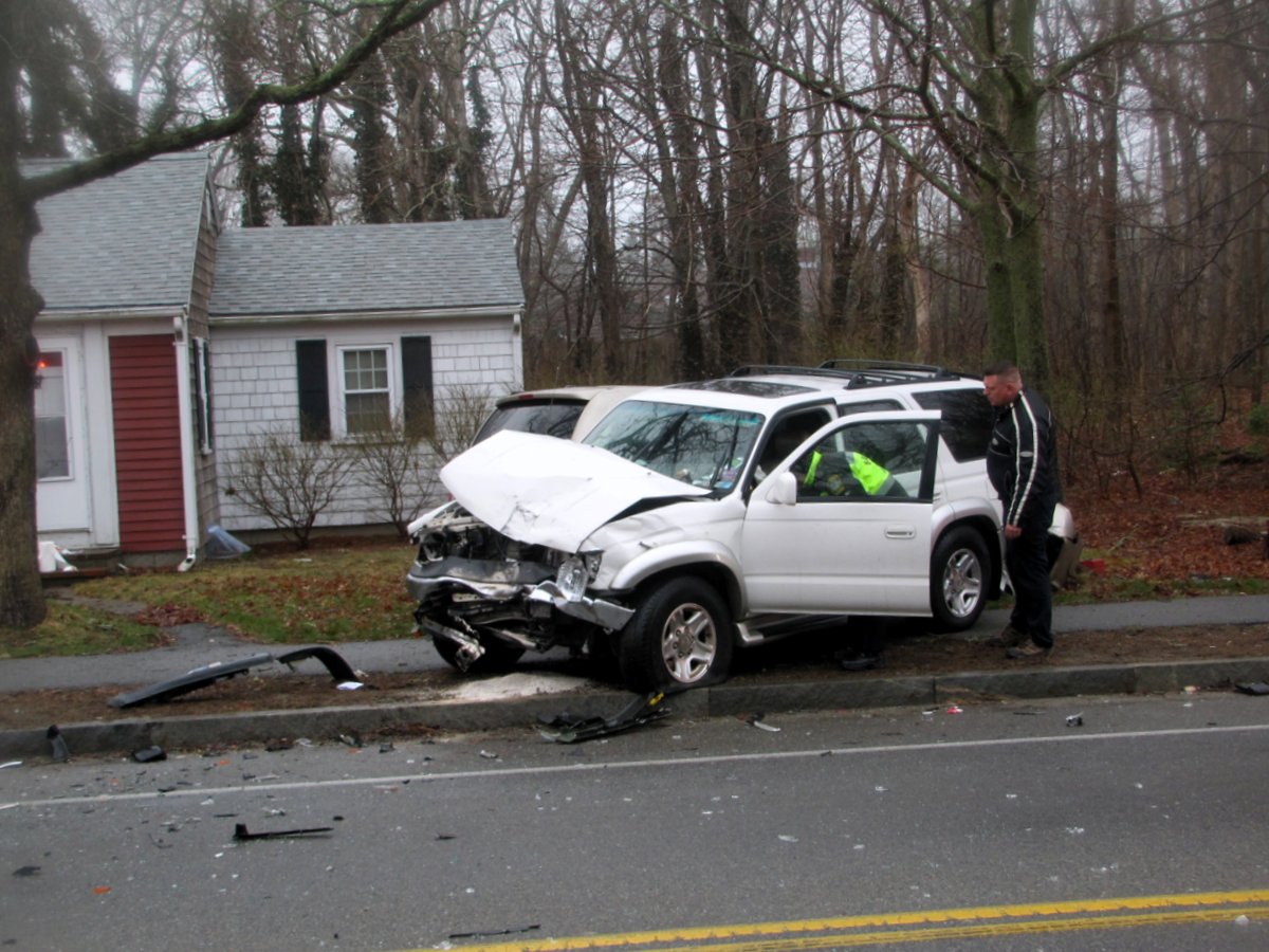 Two injured in Hyannis crash