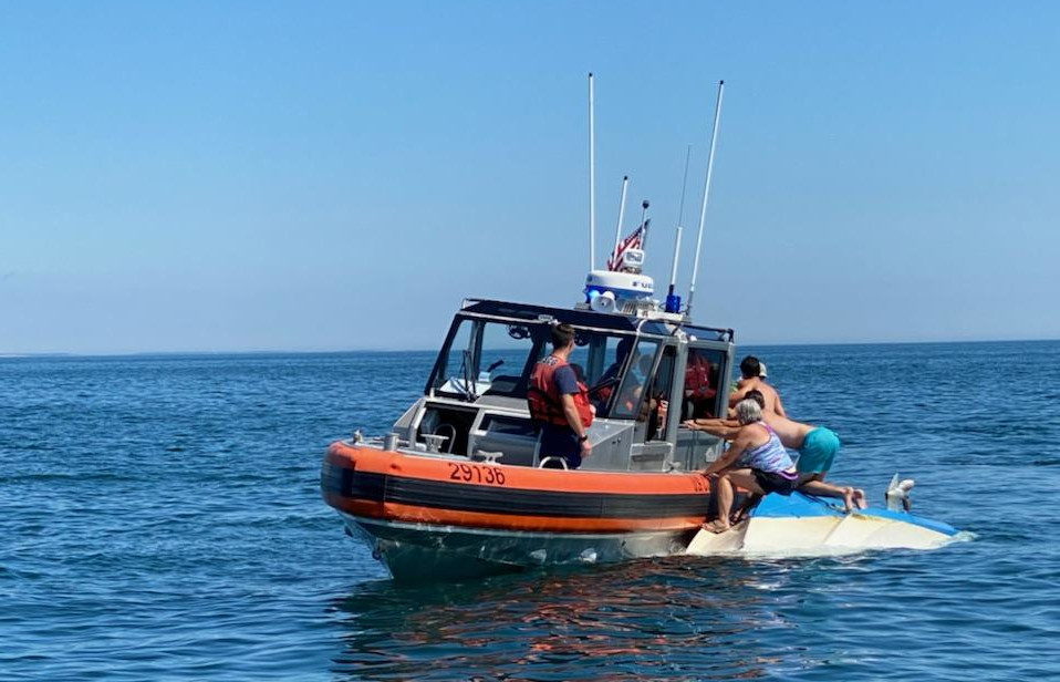 Updated Five people pulled from water off Provincetown after boat