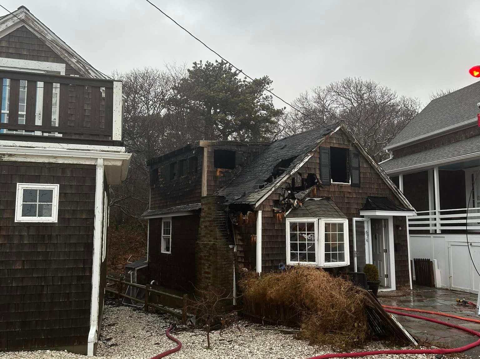 Video report Crews battle high winds at structure fire in Provincetown