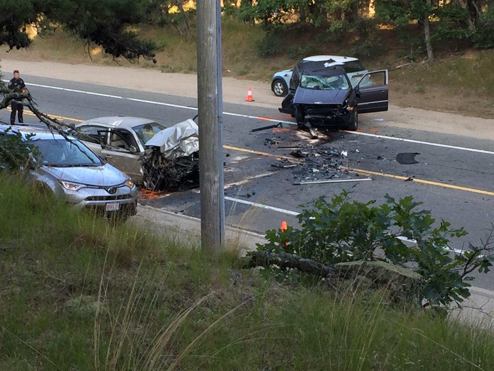 UPDATED Headon crash on Route 6 in South Wellfleet(02)