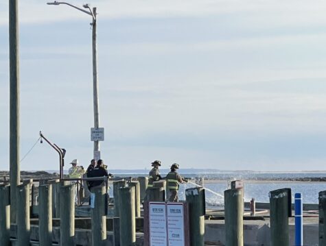 Smoldering fire doused at Wellfleet Town Pier