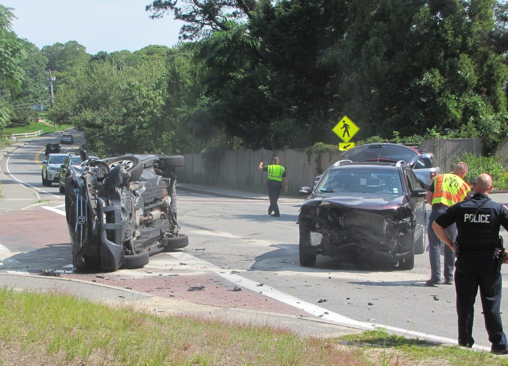 Yarmouth fire extricate victims from rollover crash