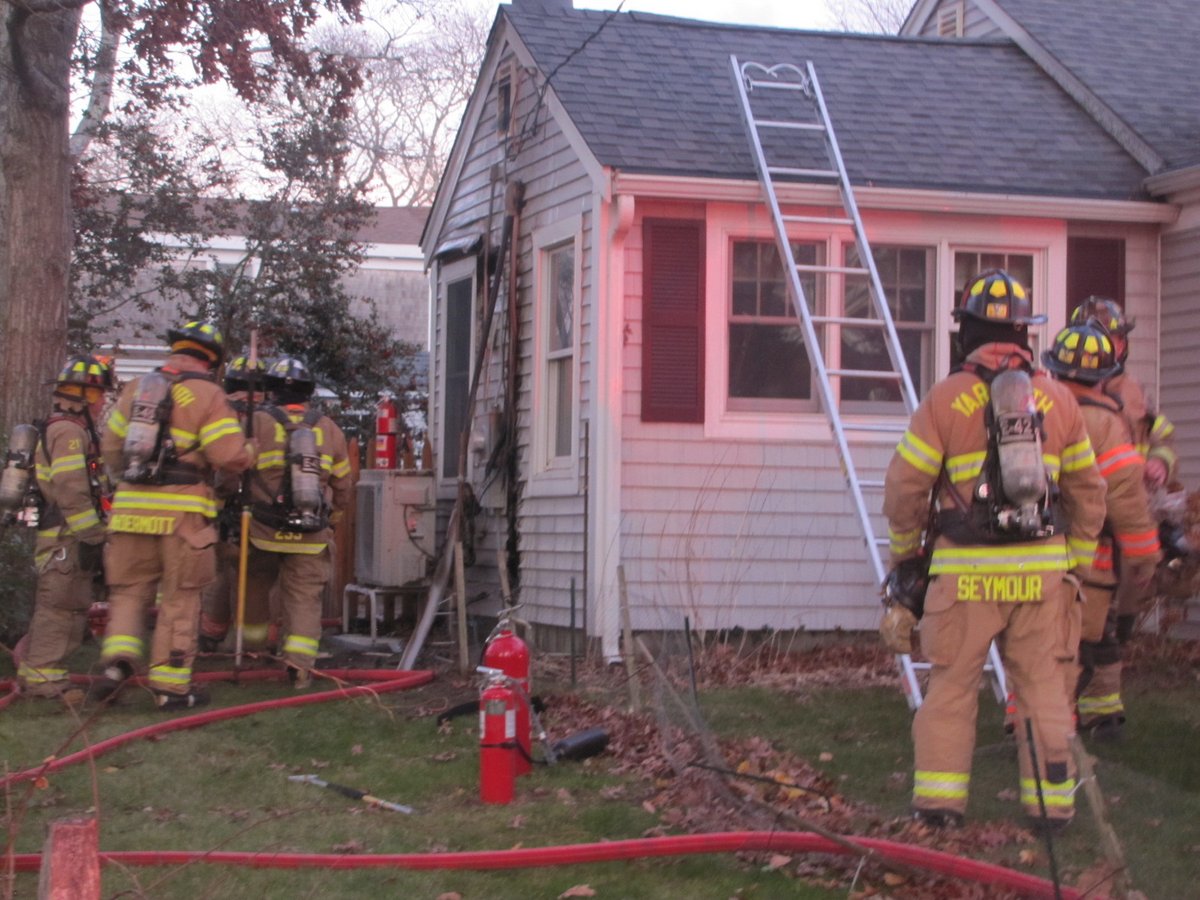 Chimney fire extends into walls of house in Yarmouth