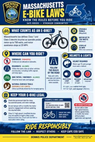 Unsafe Speed Dennis Police launch E-bike safety campaign amid concerns about unsafe ...